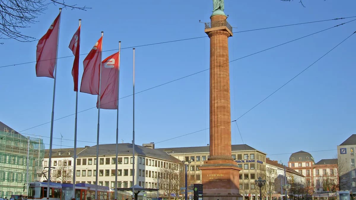 Stadtansicht von Darmstadt