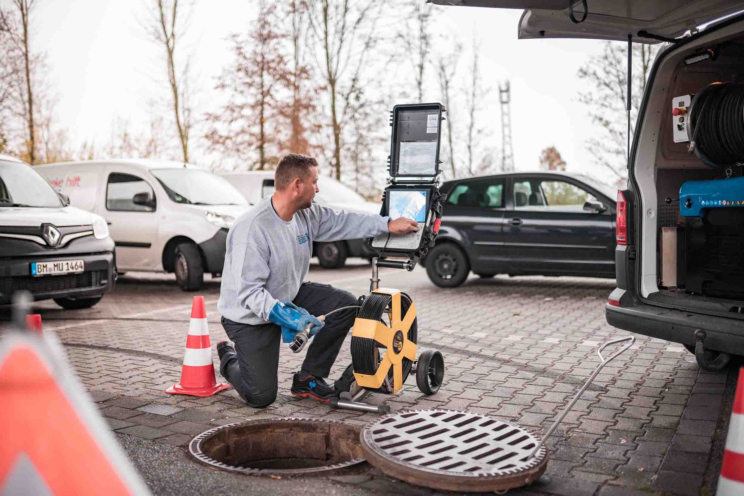 Einsatzfoto der Kanal- und Rohrreinigung Bieber